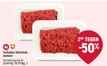 Aanbieding: Gehakte biefstuk, natuur