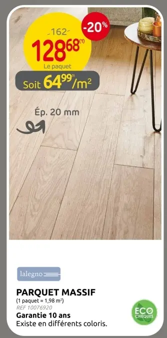 Offre: Parquet massif