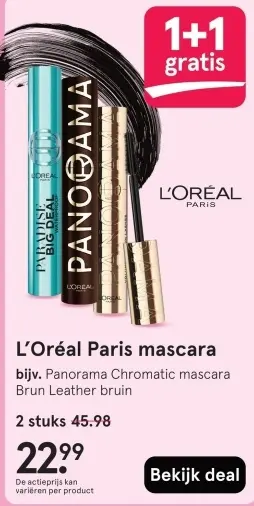 Aanbieding: L'Oréal Paris mascara