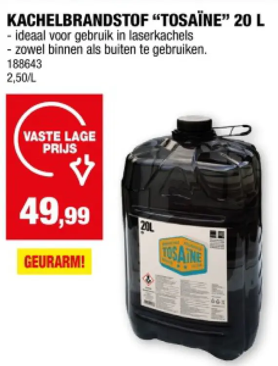 Promotie: Kachelbrandstof 20L