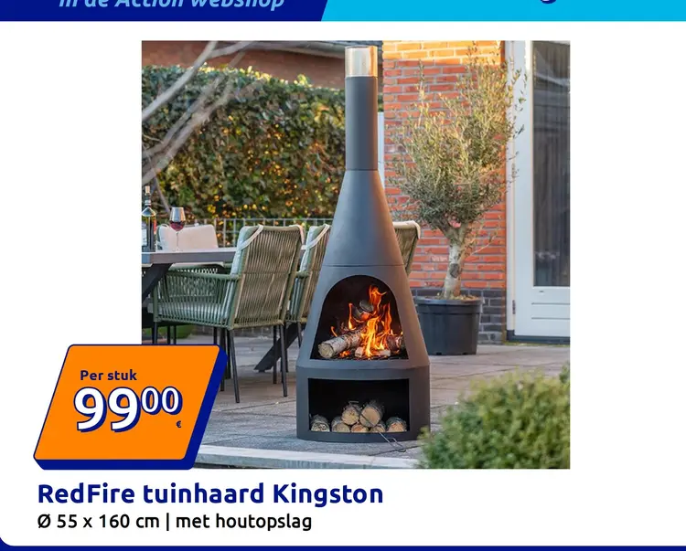 Promotie: tuinhaard Kingston