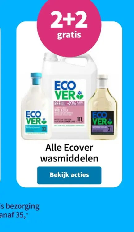 Aanbieding: Alle Ecover wasmiddelen