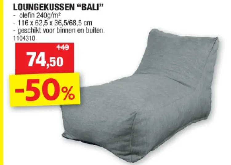 Promotie: Loungekussen "bali"