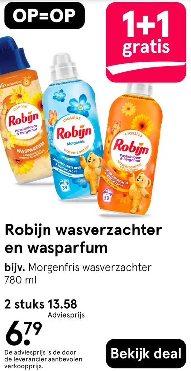 Aanbieding: Wasverzachter en wasparfum