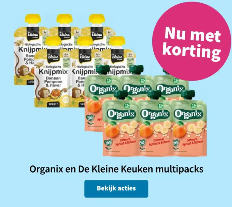 Promotie: Organix en De Kleine Keuken multipacks