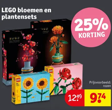 Aanbieding: LEGO bloemen en plantensets