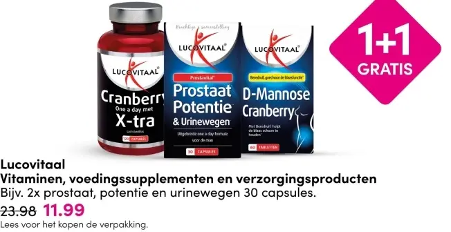 Aanbieding: Vitaminen, voedingssupplementen en verzorgingsproducten