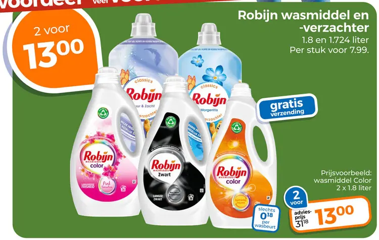 Aanbieding: Wasmiddel en -verzachter