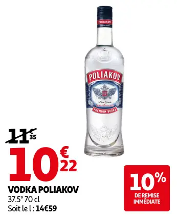 Promotie: Vodka POLIAKOV