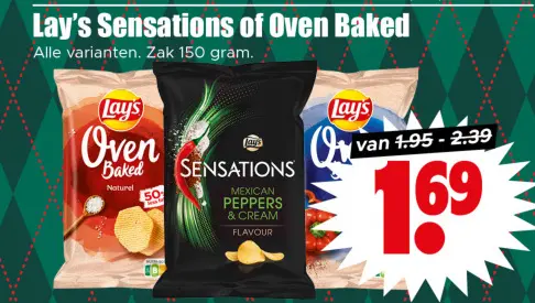 Aanbieding: Lay's Sensations of Oven Baked
