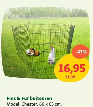 Aanbieding: Fins & Fur buitenren