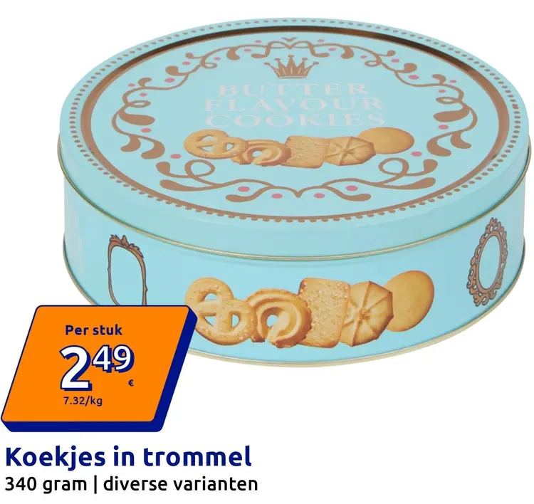 Aanbieding: Koekjes in trommel