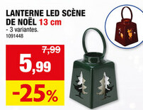 Offre: LANTERNE LED SCÈNE DE NOËL