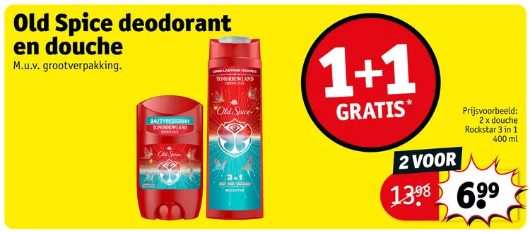 Promotie: Old Spice deodorant en douche