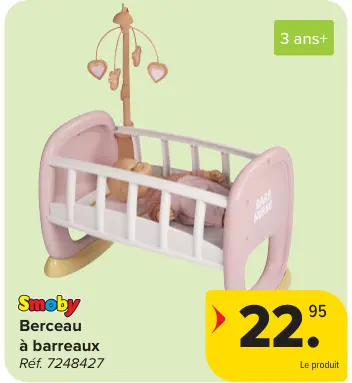 Offre: Berceau à barreaux