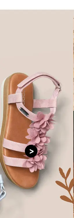 Aanbieding: Sandalen met bloemen