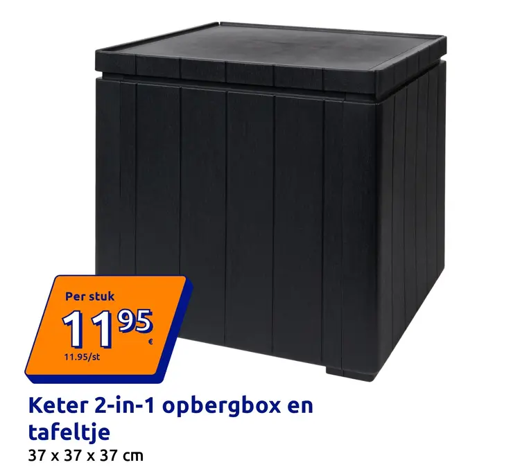 Aanbieding: 2-in-1 opbergbox en tafeltje