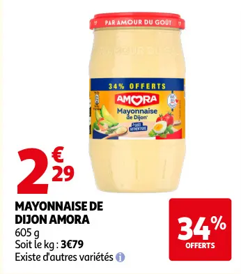 Offre: Mayonnaise de dijon AMORA