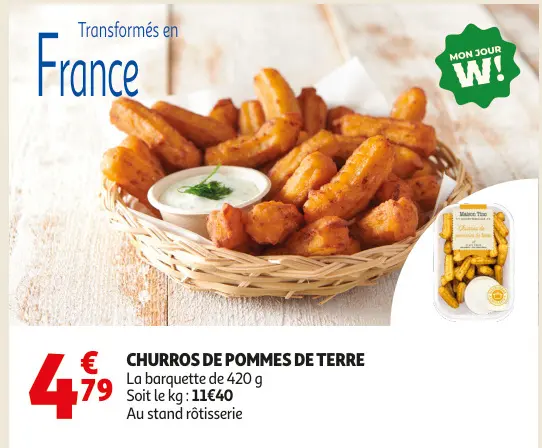 Offre: Churros de pommes de terre