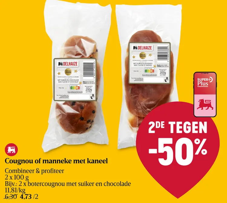 Aanbieding: Cougnou of manneke met kaneel