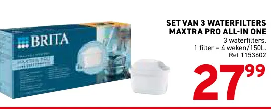 Promotie: Waterfilters maxtra pro all-in one