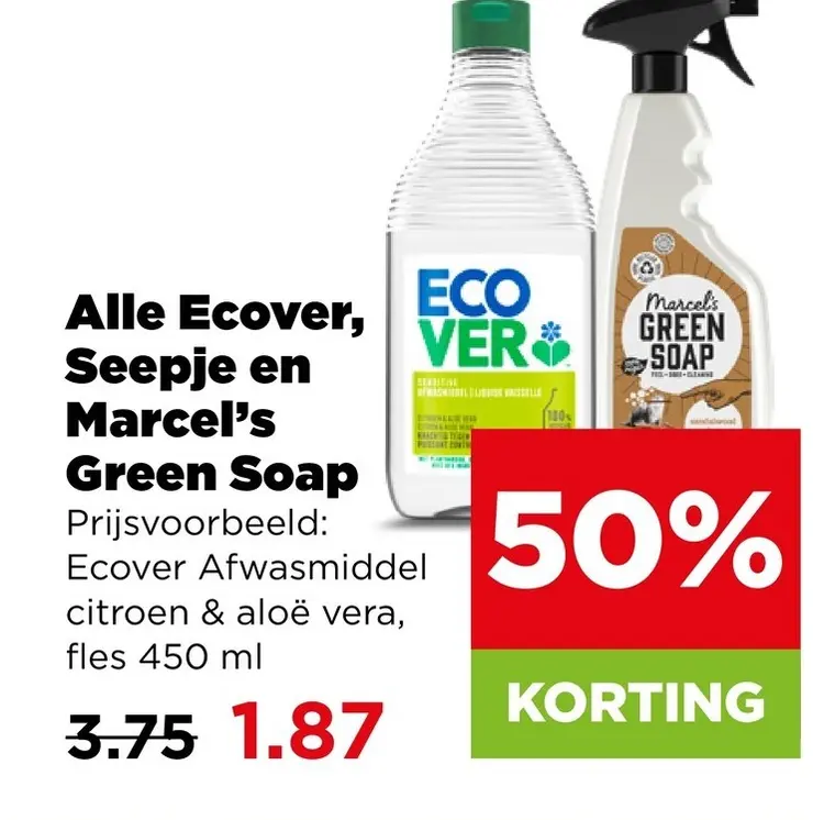 Aanbieding: Alle Ecover, Seepje en Marcel's Green Soap
