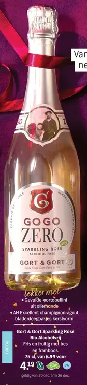 Aanbieding: Gogo zero sparkling rosé alcohol free