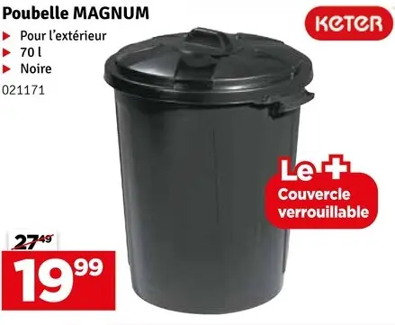 Offre: Poubelle MAGNUM