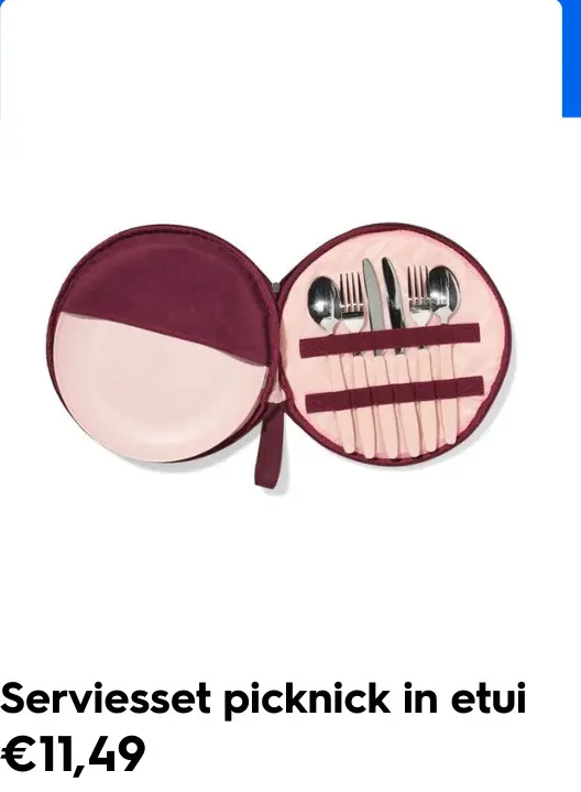 Promotie: Serviesset picknick in etui