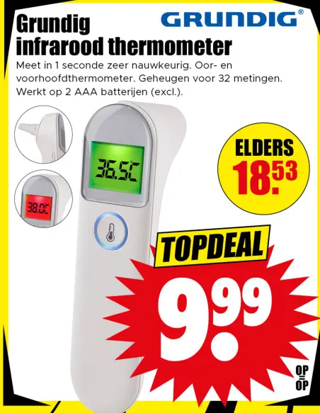 Aanbieding: infrarood thermometer