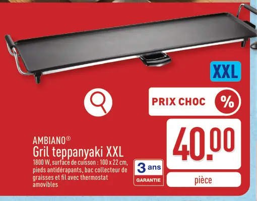 Offre: Gril teppenyaki XXL
