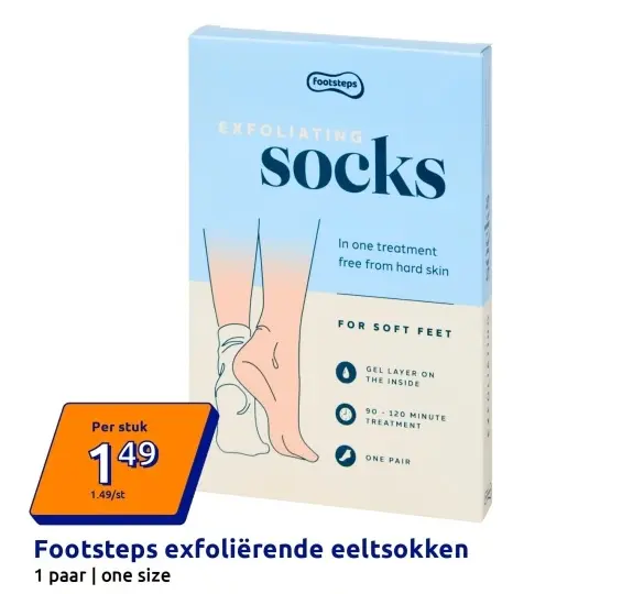 Promotie: Footsteps exfoliërende eeltsokken