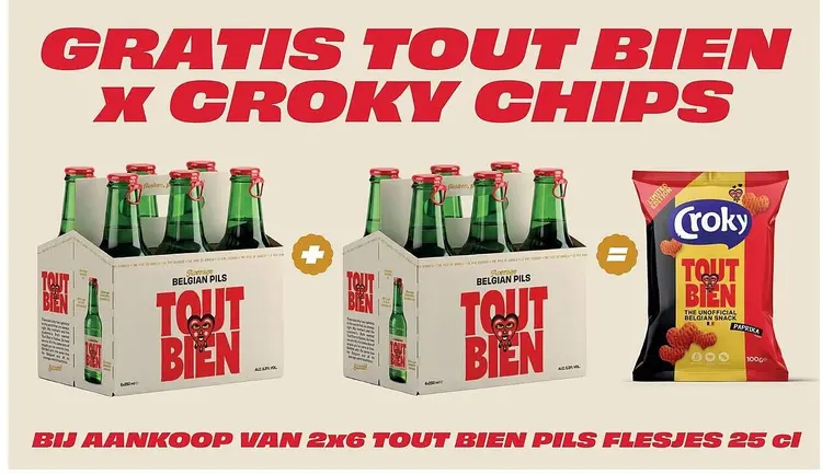 Promotie: Gratis Tout Bien x Croky chips