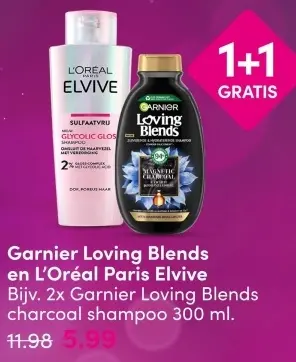 Aanbieding: Garnier Loving Blends en L'Oréal Paris Elvive