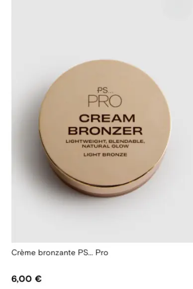 Offre: Crème bronzante PS... Pro