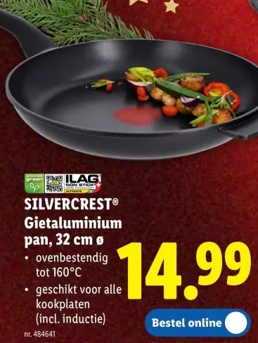 Promotie: Gietaluminium pan, 32 cm ø