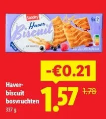 Aanbieding: Haver-biscuit bosvruchten