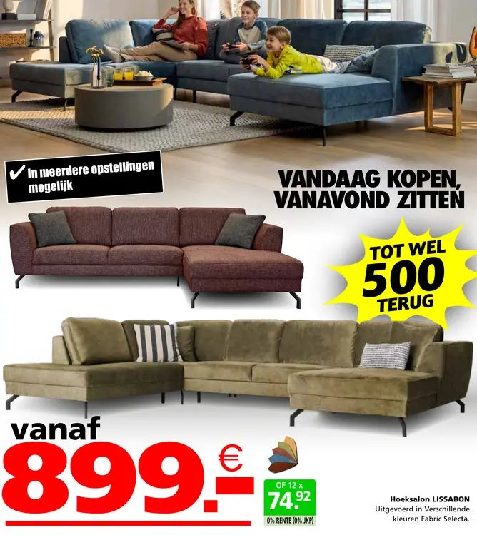 Promotie: Hoeksalon LISSABON