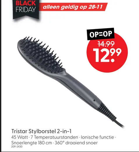 Aanbieding: Tristar Stylborstel 2-in-1