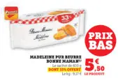 Offre: Madeleines pur beurre