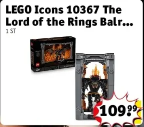 Aanbieding: LEGO Icons 10367 The Lord of the Rings Balrog Boekensteun