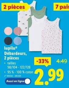 Offre: Débardeurs
