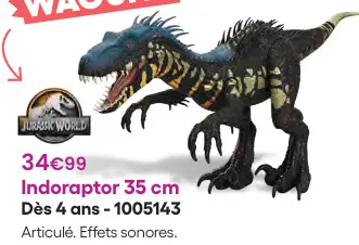 Offre: Indoraptor 35 cm