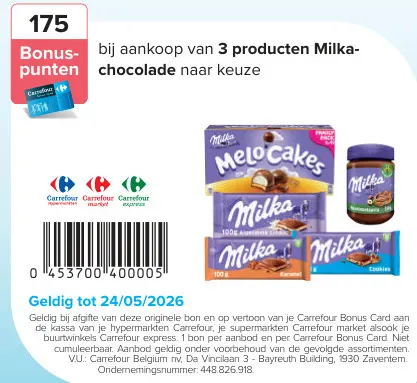 Promotie: Milka chocolade
