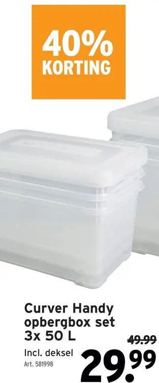 Promotie: Handy opbergbox set