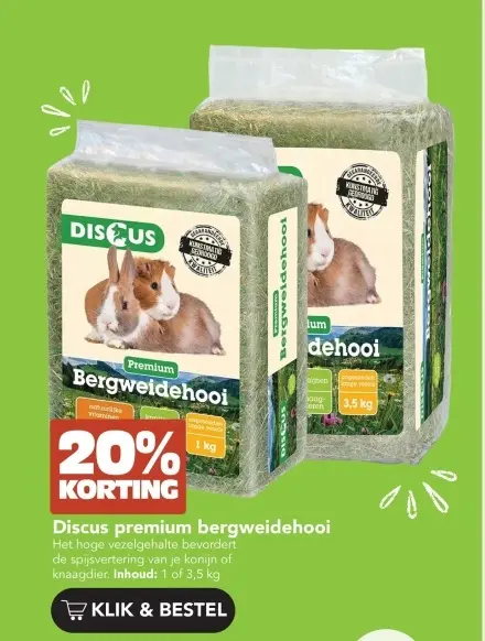 Aanbieding: Premium bergweidehooi