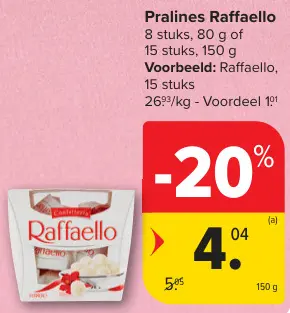 Aanbieding: Pralines Raffaello