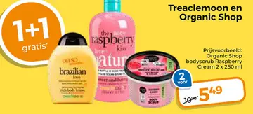 Aanbieding: Organic Shop bodyscub Raspberry Cream