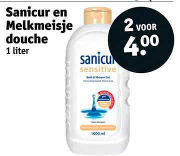 Aanbieding: Sanicur en Melkmeisje douche