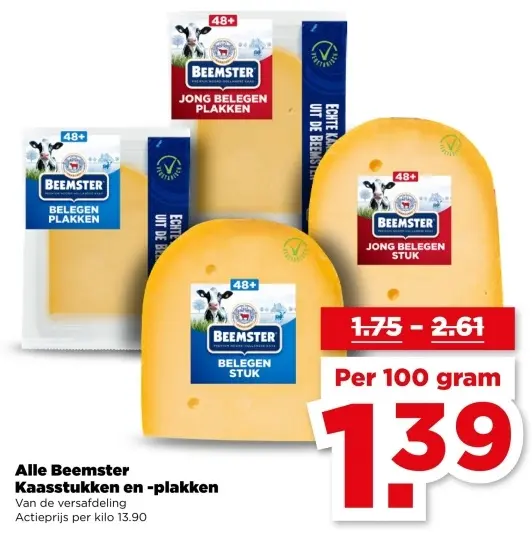 Aanbieding: Beemster Kaasstukken en -plakken